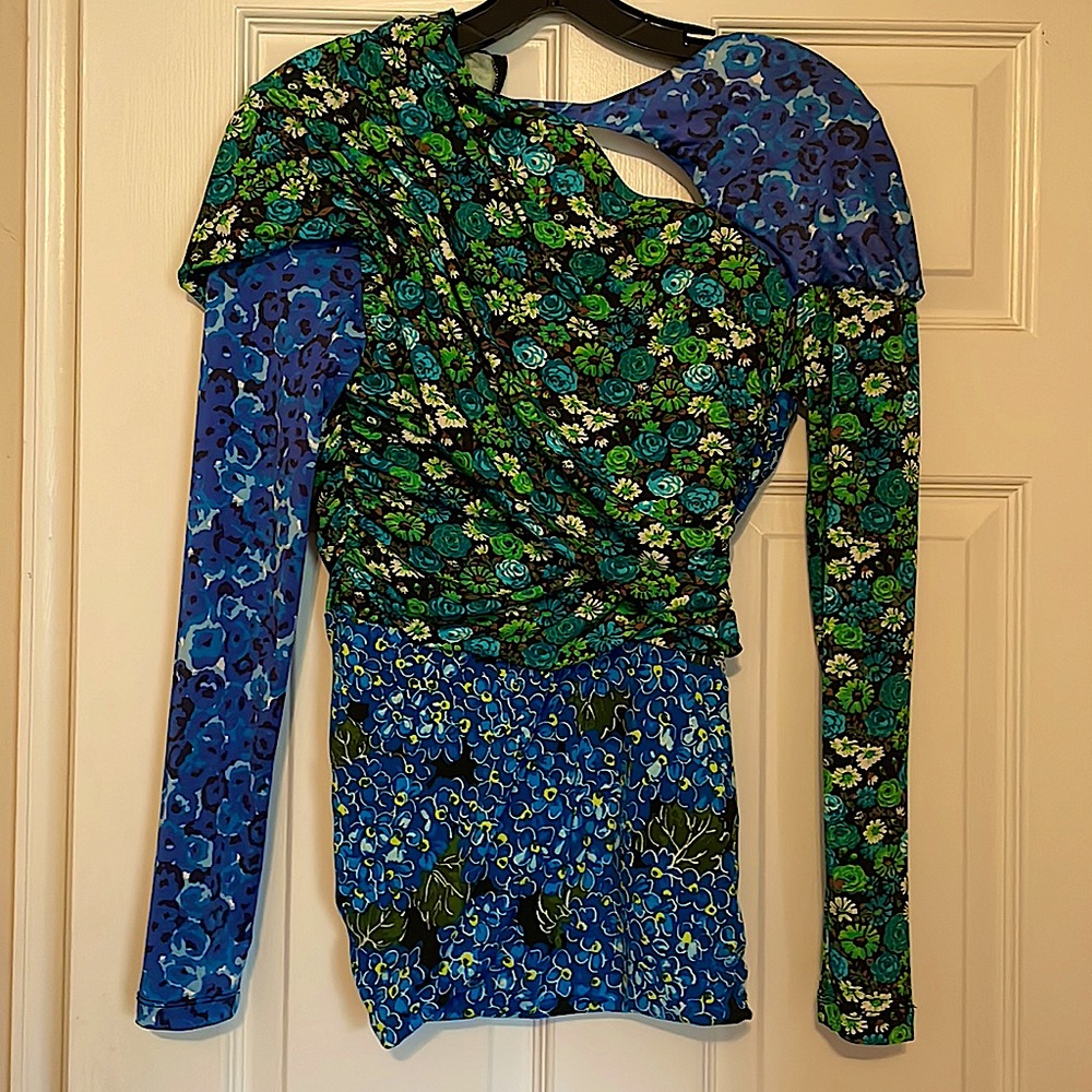 Zara Printed Top Draped